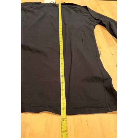 VTG CNC Angels LS Size 2XL Black White Embroidered Eagle & Patches 100% Cotton - Picture 6 of 10